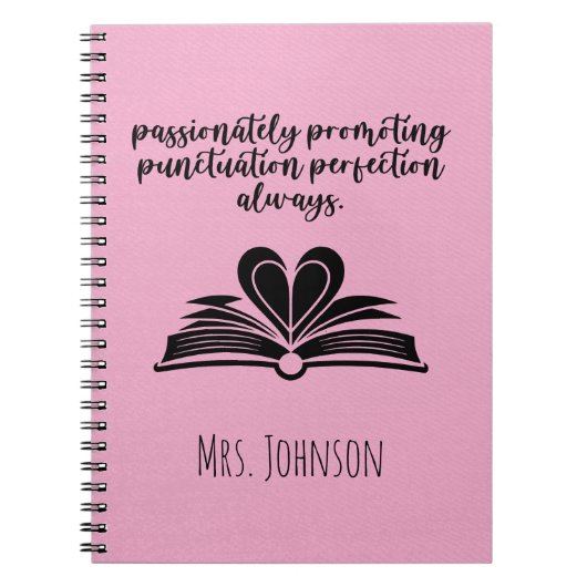 Passionately Promoting Punctuation Perfection Notitieboek (Voorkant)