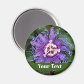 PassionFlower Button met naam Magneet (Voorkant / Achterkant)