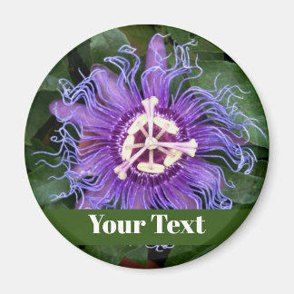 PassionFlower Button met naam Magneet