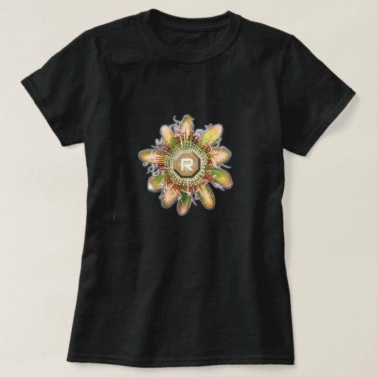  Passionflower Monogram T-shirt (Design voorkant)