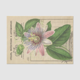 Passionflower Vintage Floral Tissuepapier