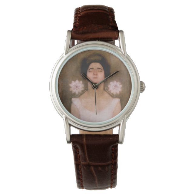 Passionflower Woman (van Piet Mondrian) Horloge (Voorkant)