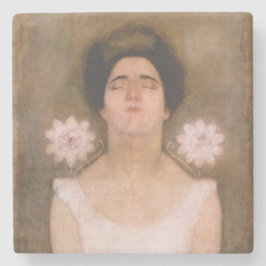 Passionflower Woman (van Piet Mondrian) Stenen Onderzetter