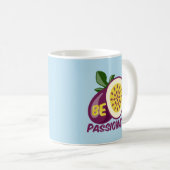 Passionfruit motivatie creatief citaat koffiemok (Voorkant rechts)