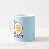 Passionfruit motivatie creatief citaat koffiemok (Voorkant links)