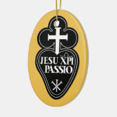Passionisten symboliseren kerstboomversiering keramisch ornament (Links)