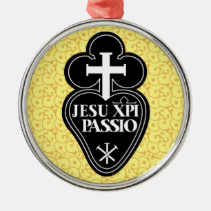 Passionisten symboliseren kerstboomversiering metalen ornament