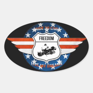 PassionRider-sticker Ovale Sticker