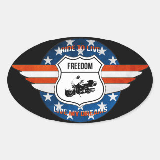 PassionRider-sticker Ovale Sticker