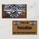 PassionRider-visitekaartjes Visitekaartje (Voorkant / Achterkant)