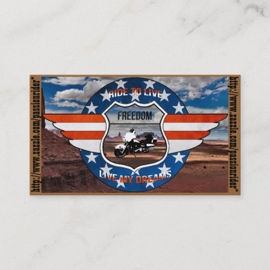 PassionRider-visitekaartjes Visitekaartje (Voorkant)