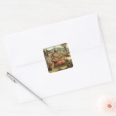 Passions van Pasiphae, echtgenote van King Minos v Vierkante Sticker (Envelop)