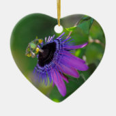 Passionsblume (Passiflora) Keramisch Ornament (Voorkant)
