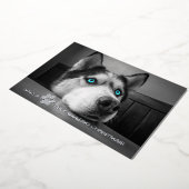 Passitief verbazingwekkende kerst aangepaste hond folie feestdagenkaart (Gedraaid)