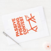 Passive Pissingwedstrijd Rechthoekige Sticker (Envelop)