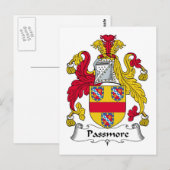 Passmore Family Crest Briefkaart (Voorkant / Achterkant)