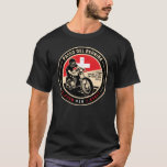 Passo del Bernina | Zwitserland | Motorfiets T-shirt<br><div class="desc">Passo del Bernina gedaan in een ,  verontruste stijl embleem. Het is een beroemde bergpas die langs de Alpen in Zwitserland wordt gevonden.</div>