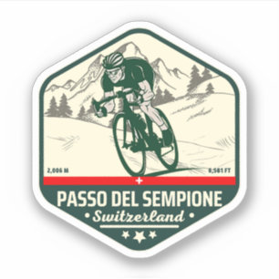 Passo del Sempione italiaanse zwitserse bergen fie Sticker
