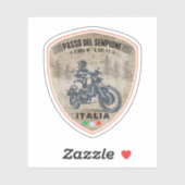 Passo del Sempione italiaanse zwitserse bergensnel Sticker (Vel)