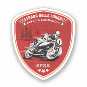 passo della forra in moto italiaanse apls sticker