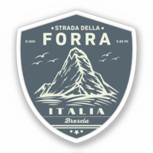 passo della forra in moto italiaanse apls sticker