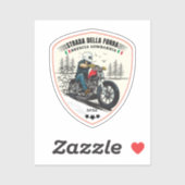 passo della forra in moto italiaanse apls sticker (Vel)
