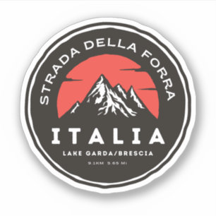 passo della forra in moto italiaanse apls sticker