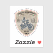 passo della forra op de motor Italiaanse apls Sticker (Vel)