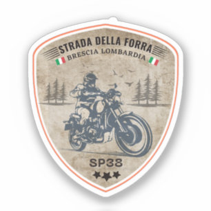 passo della forra op de motor Italiaanse apls Sticker
