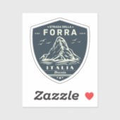 passo della forra op de motor Italiaanse apls Sticker (Vel)