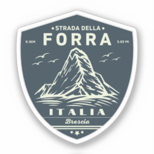 passo della forra op de motor Italiaanse apls Sticker