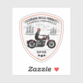 passo della forra op de motor Italiaanse apls Sticker (Vel)