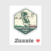 passo della forra op de motor Italiaanse apls Sticker (Vel)