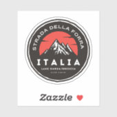 passo della forra op de motor Italiaanse apls Sticker (Vel)