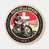 Passo della Novena | Zwitserland | Motorfiets Magneet (Voorkant)
