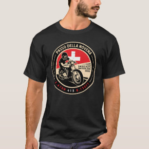 Passo della Novena   Zwitserland   Motorfiets T-shirt
