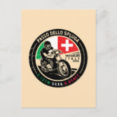 Passo Dello Spluga Italië Zwitserland Motorfiets Briefkaart (Voorkant)