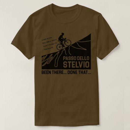 Passo Dello Stelvio Cycling T-shirt (Design voorkant)