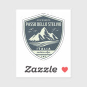passo dello stelvio - stelvio pass italiaans alps sticker (Vel)