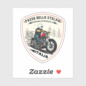 passo dello stelvio - stelvio pass italiaans alps sticker (Vel)