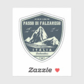 Passo di Falzarego-italiaanse bergpas dolomiet Sticker (Vel)