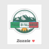 Passo di Falzarego-italiaanse bergpas dolomiet Sticker (Vel)