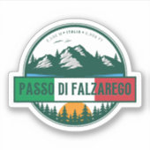 Passo di Falzarego-italiaanse bergpas dolomiet Sticker (Voorkant)