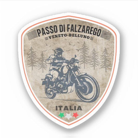 Passo di Falzarego-italiaanse bergpas Sticker (Voorkant)