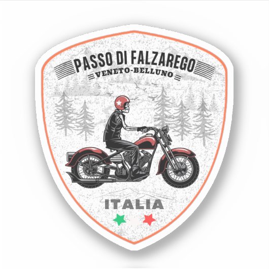 Passo di Falzarego-italiaanse bergpas Sticker (Voorkant)
