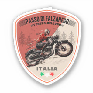 Passo di Falzarego-Italiaanse bergpasreis Sticker