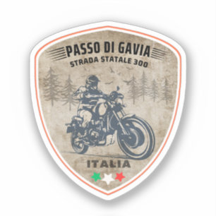 Passo di Gavia - Gavia pas Italiaanse bergen Alpen Sticker