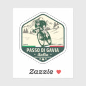 passo di gavia - gavia pass italian Mountain alps Sticker (Vel)