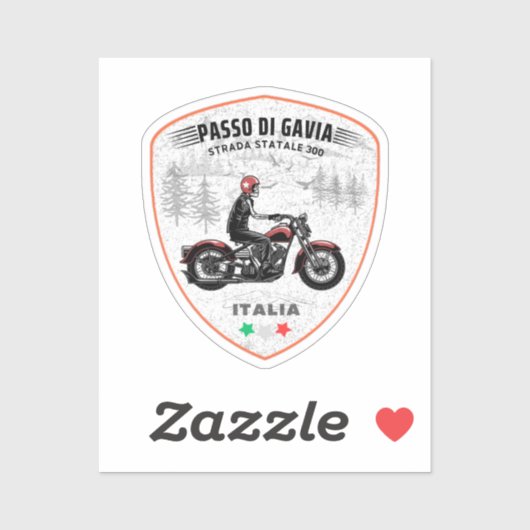 passo di gavia - gavia pass italian Mountains alp Sticker (Vel)