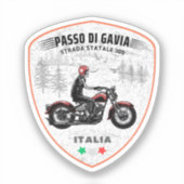 passo di gavia - gavia pass italian Mountains alp Sticker (Voorkant)